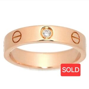❌️SOLD❌️ Cartier Love Ring 3.5mm 1 Diamond EU 46